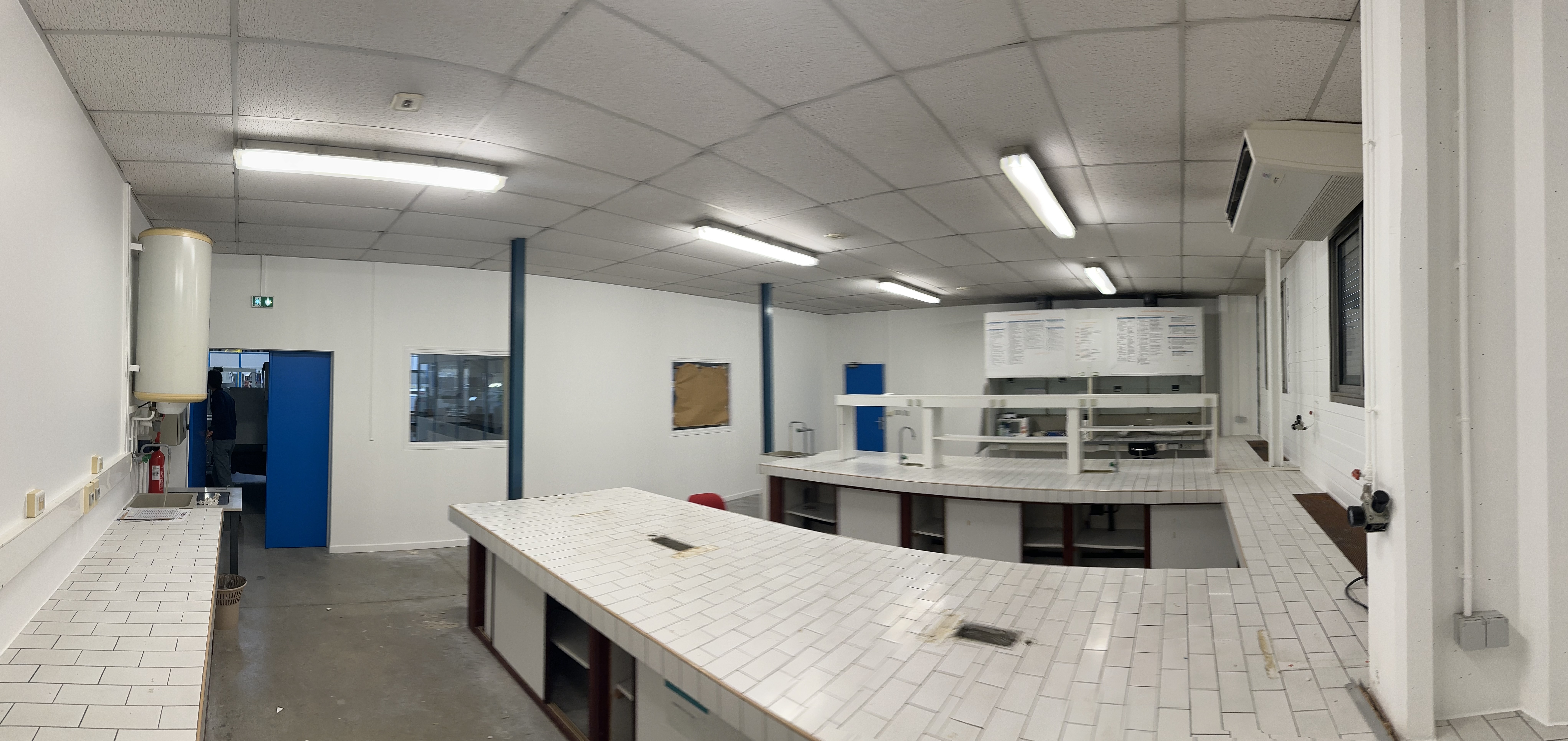 Panoramic view of the space